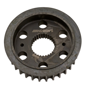 Par de poleas de correa Andrews cromadas para transmisión Harley Milwaukee Eight