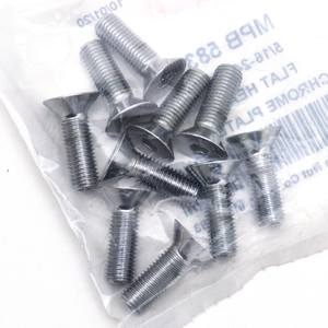 Surtido de tornillos Allen avellanados con acabado cromado brillante