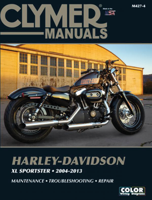 Portada del manual de reparación Clymer para motocicletas