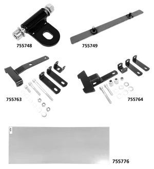 Par de soportes de asientos individuales Westland Customs para motocicleta