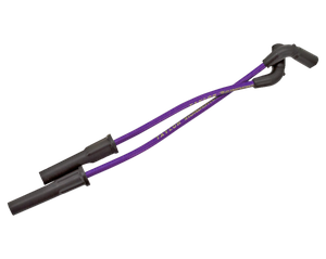 Kit de cables de bujías Thundervolt color negro con terminales metálicos