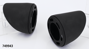 Tapas finales MCJ de 80mm para silenciadores de motocicleta