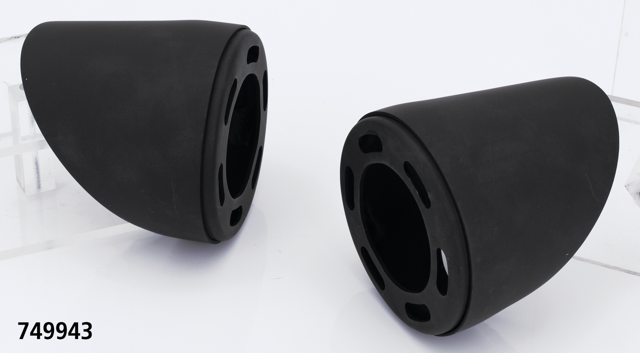 Tapas finales MCJ de 80mm para silenciadores de motocicleta
