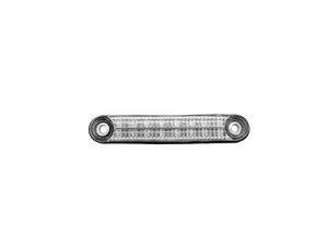 Par de luces de posición LED Flexi negras para motocicleta