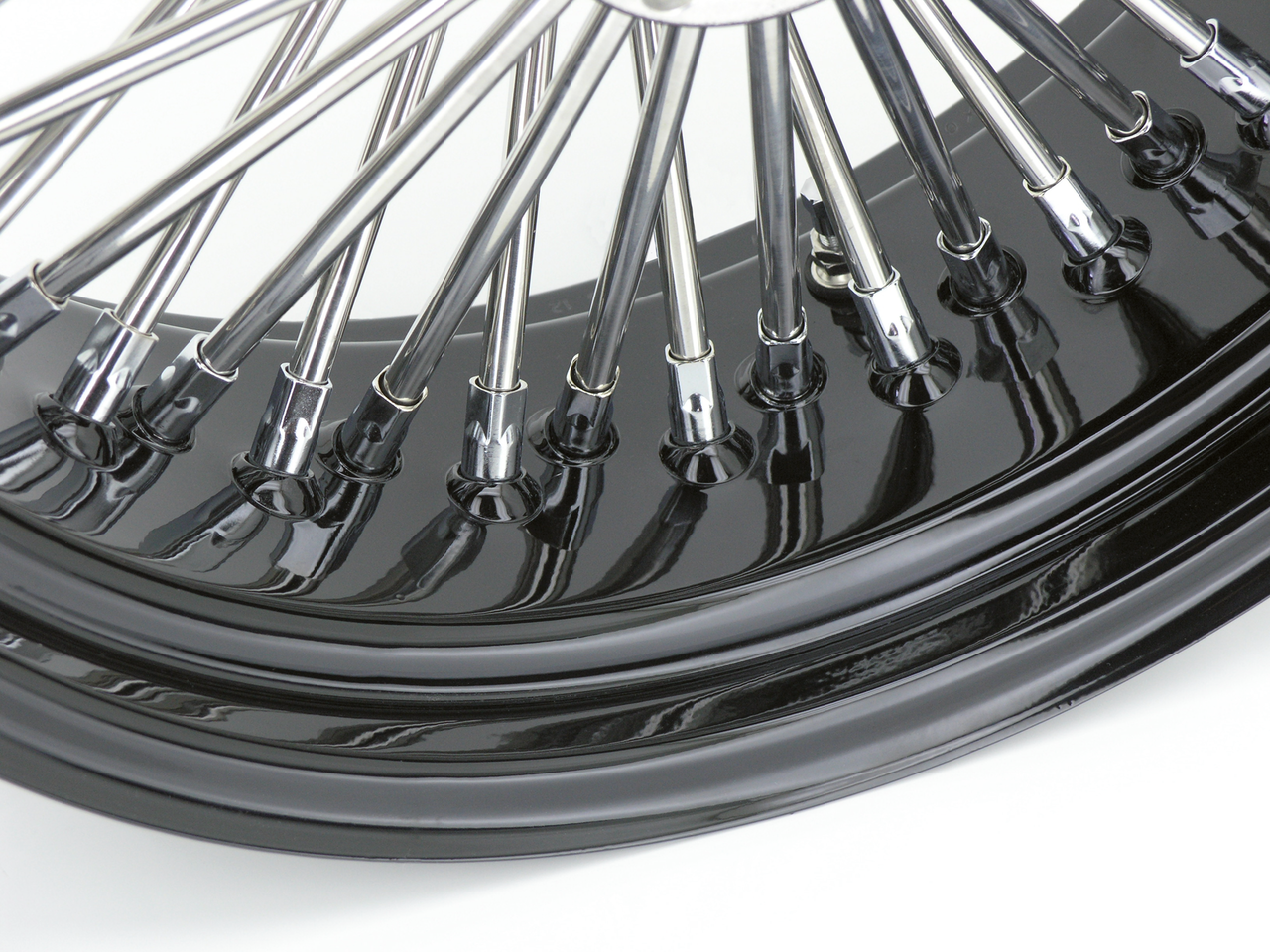 Ruedas radiales trenzadas Fat 50's de color negro de la marca Ride Wright