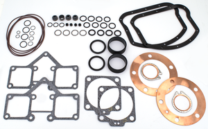 Kit de juntas S&S para motores Harley-Davidson con componentes organizados