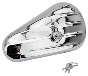 Caja de herramientas réplica cromada para motocicleta Big Twin