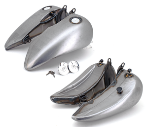 Depósito de gasolina alargado con lateral plano para motocicleta Harley-Davidson Softail