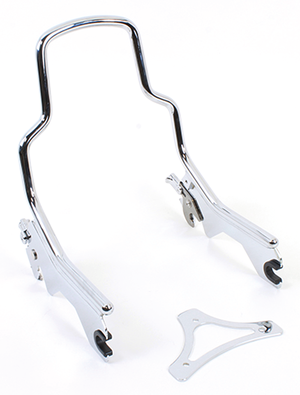 Barras de respaldo desmontables instaladas en una Harley-Davidson Softail Milwaukee Eight