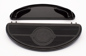 Plataformas piloto de media luna cromadas para Harley-Davidson Big Twin y 45ci