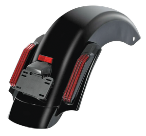 Kit de guardabarros trasero iluminado estilo CVO negro para Harley-Davidson Touring