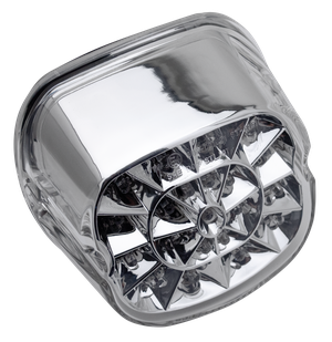Luz trasera LED con patrón Spider Web estilo Laydown para moto