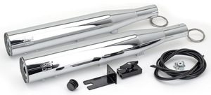 Tubos de escape ajustables MCJ cromados para motor Twin Cam en motocicleta Softail