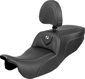 Asiento RoadSofa™ negro para motocicleta Harley-Davidson Touring
