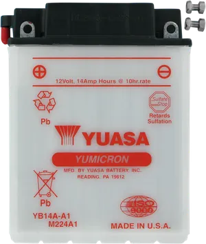 Batería Yumicron negra para motocicleta Harley-Davidson