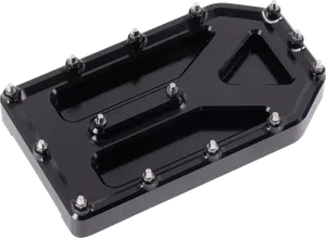 Almohadilla de pedal de freno Aggressor negra con textura antideslizante