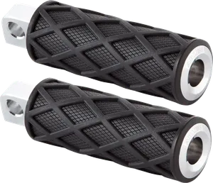 Estriberas Diamond con acabado oscuro tipo diamante para motocicleta custom