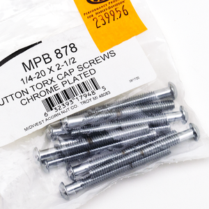 Surtido de tornillos Torx cabeza botón con acabado cromado brillante