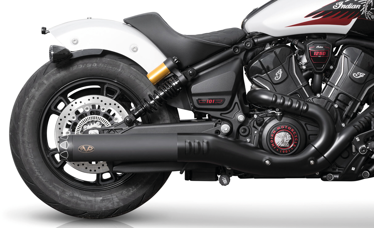 Silenciadores V-Performance instalados en Indian Scout 1250