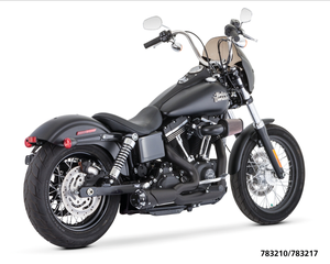 Escape corto tipo Shorty 2-1 para motocicleta Harley-Davidson