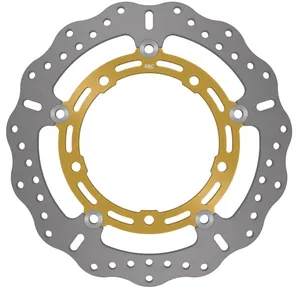Disco de freno Pro-Lite XC Contour metálico con acabado perforado