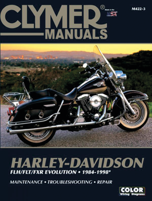 Portada del manual de reparación Clymer para motocicletas