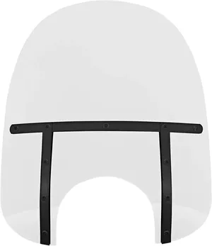 Parabrisas Memphis Fats negro para motocicleta Harley-Davidson