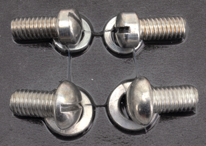 Kit de tornillos para regulador y disyuntor de circuito tipo colonia para motocicletas Harley-Davidson antiguas