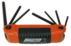 Llave combinada Cruztools con puntas hexagonales Allen y estriadas Torx