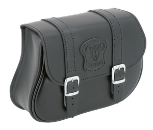Par de alforjas Texas Leather instaladas en Harley-Davidson V-Rod