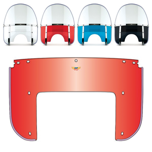 Parabrisas National Cycle Beaded Heavy Duty transparente con borde reforzado