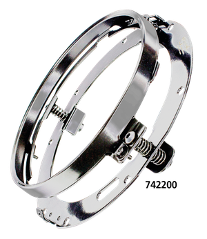 Faro LED 7 pulgadas con anillo halo cromado para motocicleta Harley-Davidson