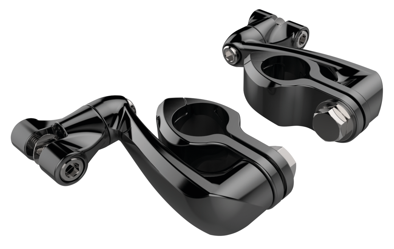 Kits de estriberas de carretera con protección de motor Ciro instalados en motocicleta