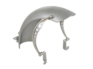 Guardabarros trasero negro estilo Boober para motocicleta Harley-Davidson
