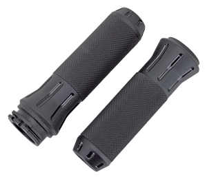 Conjunto de puños Cobra negro para manillar de motocicleta