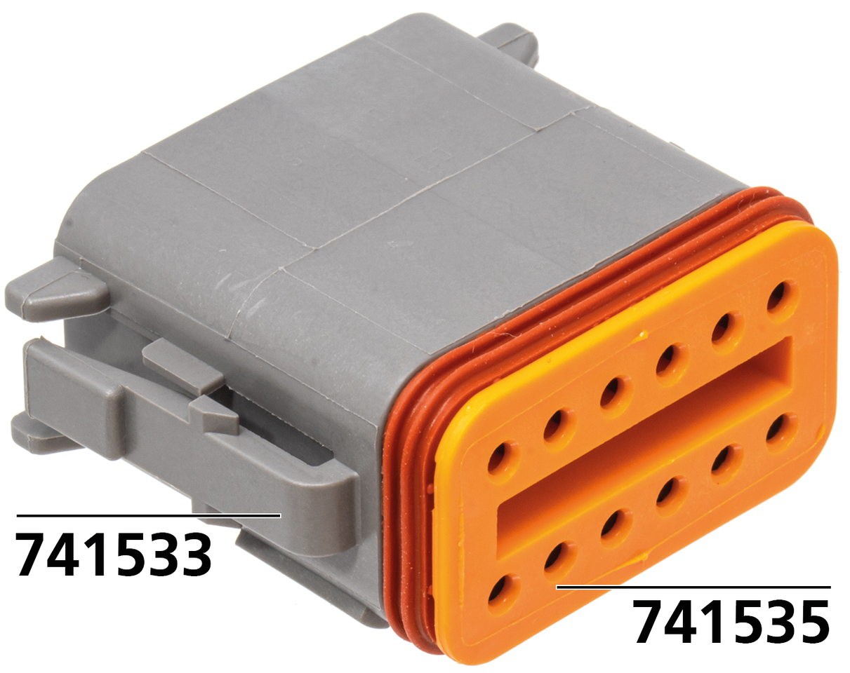 Conjunto de conectores eléctricos Deutsch para cableado de moto