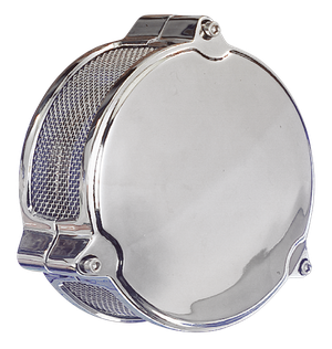 Conjunto de filtro de aire cromado de alto rendimiento para motocicleta