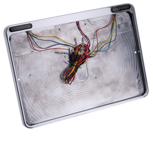 Porta matrícula trasero con luces LED integradas para motocicleta