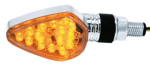 Intermitente cromado con diodos LED, homologado para la Unión Europea