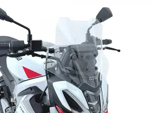 Cúpula negra estilo Touring Tuono 457 para motocicleta