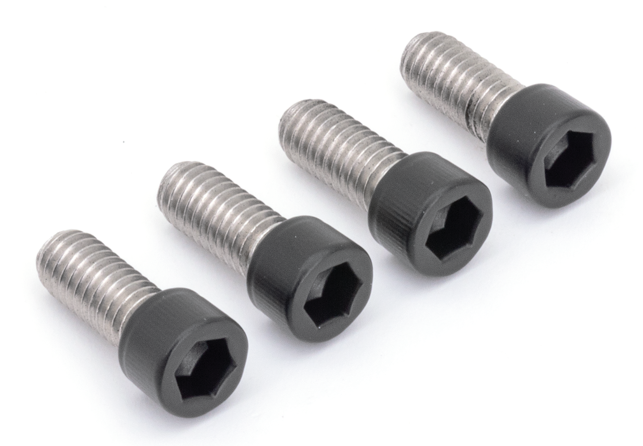 Kit de tornillos de acero inoxidable negro para guardabarros delantero de motocicleta