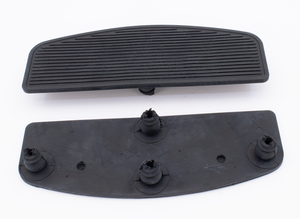 Par de plataformas piloto estilo police cromadas para motocicleta Harley-Davidson