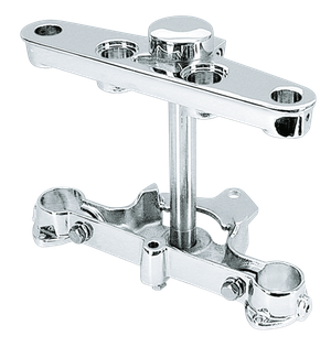 Juego de tijas de dirección cromadas para Harley-Davidson Heritage Softail y Fat Boy