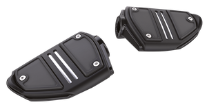 Estriberas Ciro Stilo Twin Rail negras para motocicleta