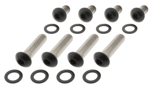 Kit de tornillos para puntal de guardabarros en acero inoxidable negro
