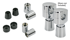 Extensiones de manillar estilo Fusion y T-Bar para motocicletas Harley-Davidson