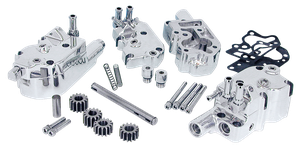 Bomba de aceite de aluminio para motor Big Twin Harley-Davidson 1936-1999 marca Zodiac