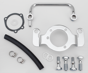 Soporte metálico para filtro de aire y carburador de motocicleta