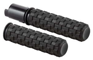 Puños Airtrax Arlen Ness instalados en manillar de motocicleta