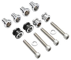 Kit de alforjas desmontables estilo Sport Glide montado en motocicleta Harley-Davidson Softail